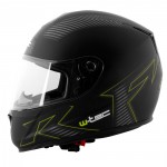 moto helma V159, černá s grafikou, 9628