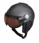 lyžařská helma - přilba REWIND V+SO s plexi štítem, titan