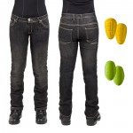 dámské moto jeansy C-2011, černé, 12242