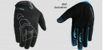 cyklistické rukavice - dlouhoprsté ARROW, černo-šedá, doprodej
