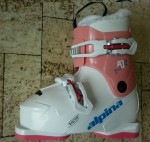 dětské sjezdové boty AJ2, white - pink, A 3F37-1, doprodej