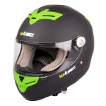 moto helma V105, černo-zelená,  8687