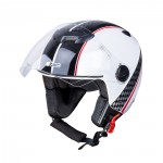 moto přilba YM-617, Race White, 14701
