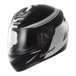 moto přilba Rookie Fluo Black-White, černo-bílá, 103522412