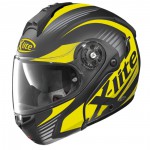 moto helma X-1004 Nordhelle N-Com Flat Black-Yellow, 08906