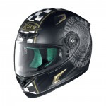 moto helma X-802RR Cafe Club, Flat Black, 06874