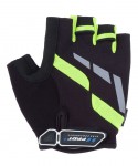 rukavice Plus Veneto, černo-zelená fluor, 35461