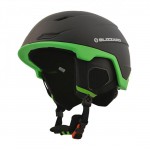 helma-přilba Double ski helmet, black matt-neon green	