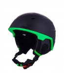lyžařská helma - přilba Double, black matt/neon green