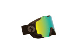 lyžařské brýle 938 MAVZO, black matt, smoke, yellow revo, high tech antifog