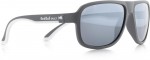 sluneční brýle Sun glasses, LOOP-006, matt dark grey-smoke with silver Flash, 59-15-145