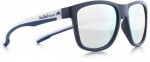 sluneční brýle Sun glasses, BUBBLE-007, matt dark blue-smoke with silver mirror, 55-17-145
