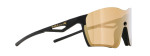 sluneční brýle PECT FUSE-04, black/ brown with gold mirror