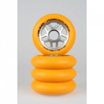 kolečka 90mm, 4 ks, žlutá, 7725y