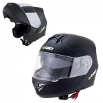 výklopná moto helma V270, matně černá, 8472