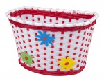 dětský koš na řídítka Girl, bílo-červená, 34150