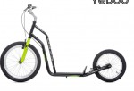 koloběžka MEZEQ, 20"/16", black/green + DÁREK