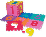 dětská hrací podložka s čísly 30x30x1,2 cm, set 12ks, 0171W