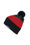 zimní čepice SILVRETTA, black/red/grey