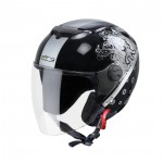 moto přilba YM-617, pure matt black, 14701