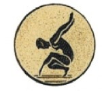 logotyp kovový LTK044 - gymnastika