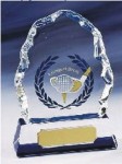 Unikátní skleněná trofej Bauer  CR 9230