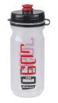 láhev POLISPORT C600 0,6 L, průhledná-černá-červená, 26401