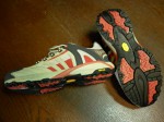 nízká treková obuv Walking, red, doprodej