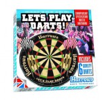 sisalový terč LETS PLAY Darts, kulaté dráty