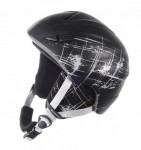 lyžařská helma STROKE, black-silver matt, doprodej