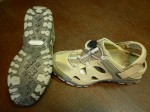 dámské turistické sandály RWF106, šedo-krémové,  doprodej