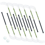 florbalová sada GHASTLY 2 JUNIOR, 12+2, 75 cm, set