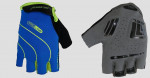cyklistické rukavice LINES SH, modrá-fluo