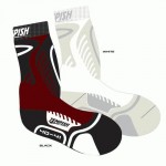 funkční ponožky SKATE AIR SOFT,  černá