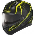 moto helma  N87 Harp N-Com Flat, Black-Yellow, 07317