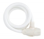 zámek spirála  M12 x 120cm, bílá, 23431