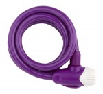zámek spirála  M12 x 120cm, fialová, 23431