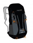 turistický batoh Adventure Tech 35L, black/ash, EU046