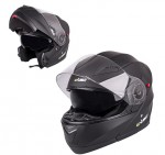 výklopná přilba YM-925, pure matt - black, 14689
