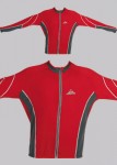 cyklistický dres PODZIMNÍ, dlouhý rukáv, červená