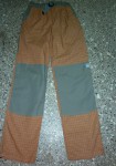 sportovní kalhoty MOTH, oranžovo-šedá kostka, doprodej