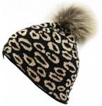 zimní čepice Leopard, Black