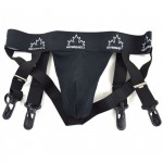 dětské suspenzor s podvazky Black YTH