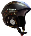 dětská lyžařská helma Paradise, černá, 3446-2