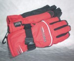 zimní rukavice C1454, prstové, červené