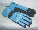 zimní rukavice C1454, prstové, modro-krémová