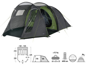 High Peak turistický stan Ancona 4.0, pro 4 osoby