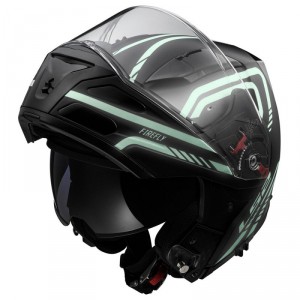 LS2 výklopná moto přilba FF324 Metro, firefly matt black, 503241011, doprodej