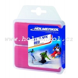 Holmenkol skluzný základní závodní vosk BETA MIX, red, 2x 35g