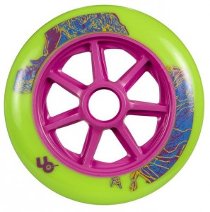 Undercover in line kolečko T-Rex by Matter, 125mm, 1ks,  zelená, 406124, doprodej